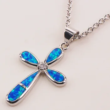 

Blue Fire Opal 925 Sterling Silver Fashion Jewelry Pendant P134