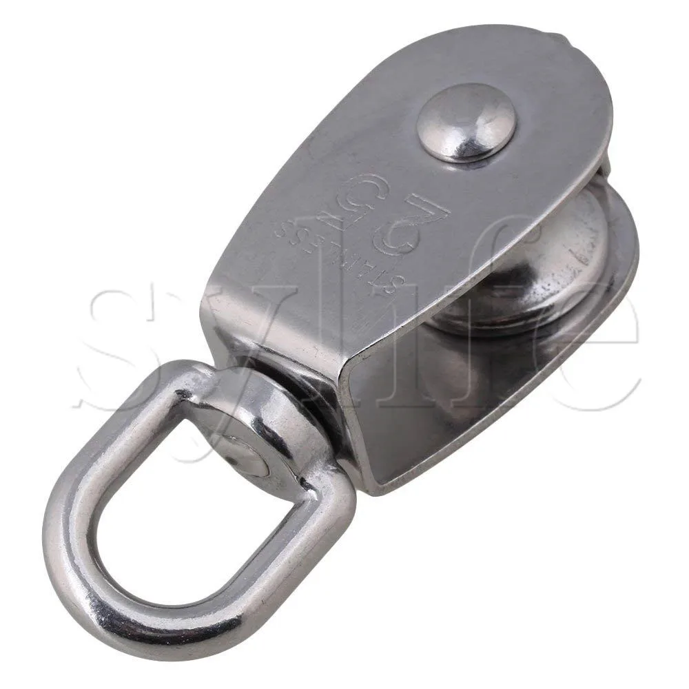 M25 25mm Swivel Stainless Steel 304 Wire Rope Single sheaved Pulley