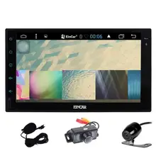 Android 6.0 Car Stereo GPS Navigation 2Din Headunit Vehicle Radio Receiver Support OBD2/Mirrorlink/Bluetooth/External Mic+Camera
