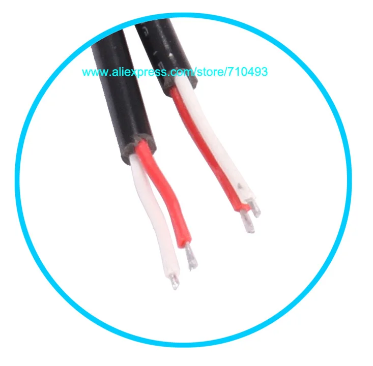 18 AWG 5 5*2 1 мм Мужской DC разъем питания CCTV PSU Pigtail кабель Jack 12 В для камеры