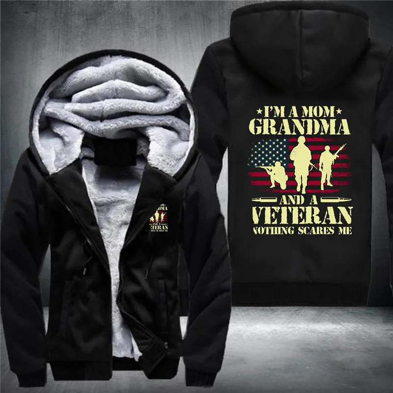 17 Duong I Am A Mom Grandma Nothing пугает меня мужские модные уплотненные толстовки