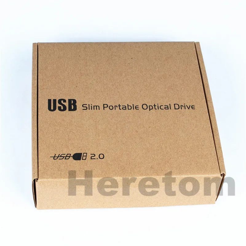 Heretom тонкий ABS USB 2,0 12,7 мм IDE/PATA для SATA внешний CD DVD Оптический привод Корпус чехол для ноутбука