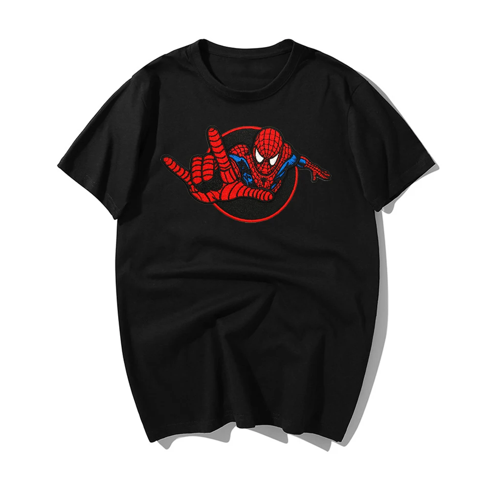 

Avengers Spiderman T Shirt The Amazing Spider-Man Logo T-Shirt Cotton Tee Shirt Graphic Fashion Short-Sleeve Male Funny Tshirt