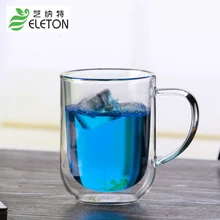 Eleton 350 мл двойной office сразу творческий прозрачные чашки утолщение из термостойкого стекла кофейная чашка Verre чашки Посуда для напитков