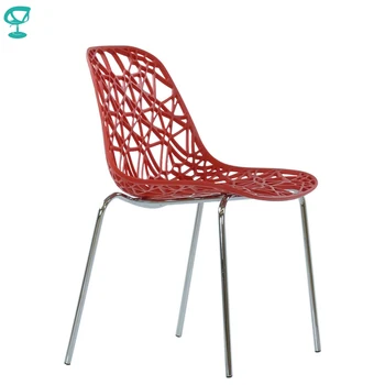 

95291 Barneo N-225 Plastic Kitchen Interior Stool Chair for a Street Cafe Chair Kitchen Furniture Red free shipping in Russia