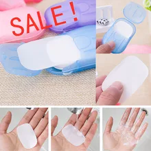 Горячие одноразовые стиральные ручные принадлежности для ванной дорожная коробка для вспенивания мини-бумага портативный 20 шт./компл. ароматизированный Пенящийся маленький мыльный ящик бумага