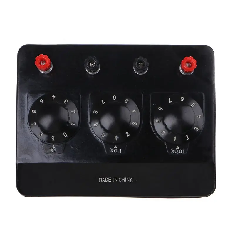 

0-9.99 ohm simple resistance box precision 0.1 input variable resistance teaching instrument