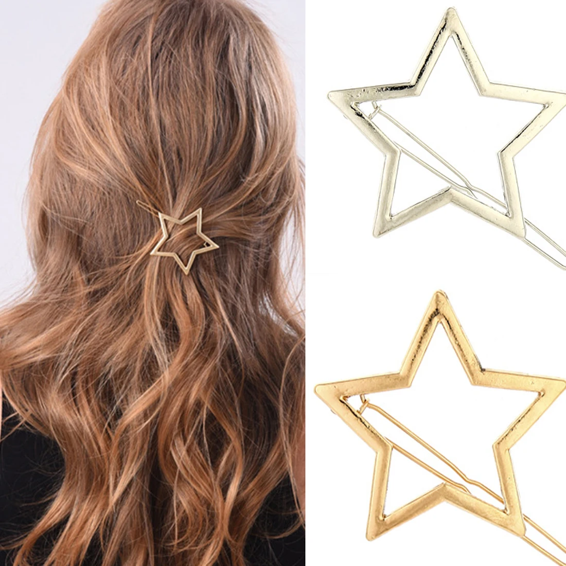 

1 Pc Fashion Women Hairpins Girls Star Heart Hair Clip Delicate Hair Pin Hair Decorations Jewelry Accessories