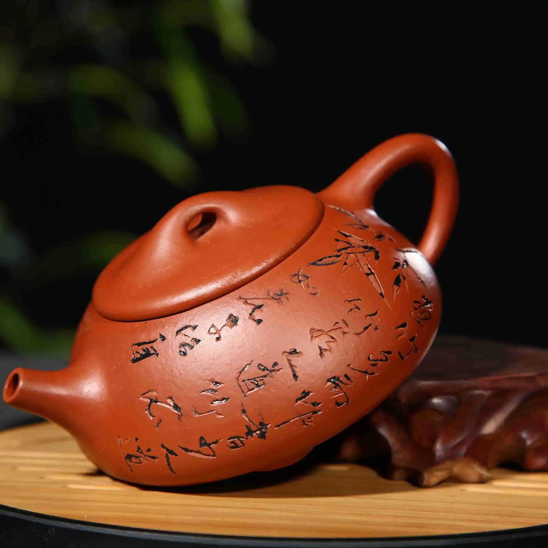 Горшок чайник специальная цена для мелкий уголь печи Zhunijingzhou каменная кастрюля горшок полный горшок чистый ручной работы печать-Выгравированный чайник