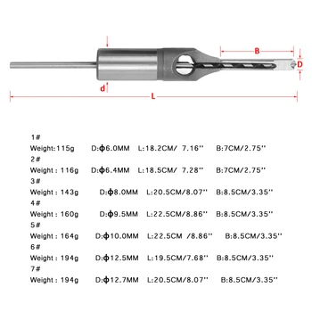 

1/4 to 1/2 Inch Square Hole Drill Bit Steel Mortising Drilling Woodworking Tools 6.0mm 6.4mm 8.0mm 9.5mm 10mm 12.5mm 12.7mm