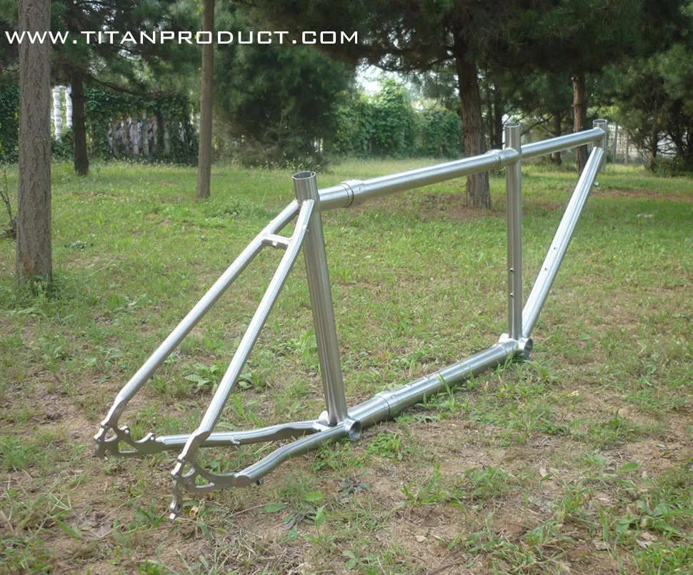 Cheap Gr.9 (3al/2.5v) Titanium Road Tandem Frame with S&S Couplers 1 Cheap Gr.9 (3al/2.5v) Titanium Road Tandem Frame with S&S Couplers 1