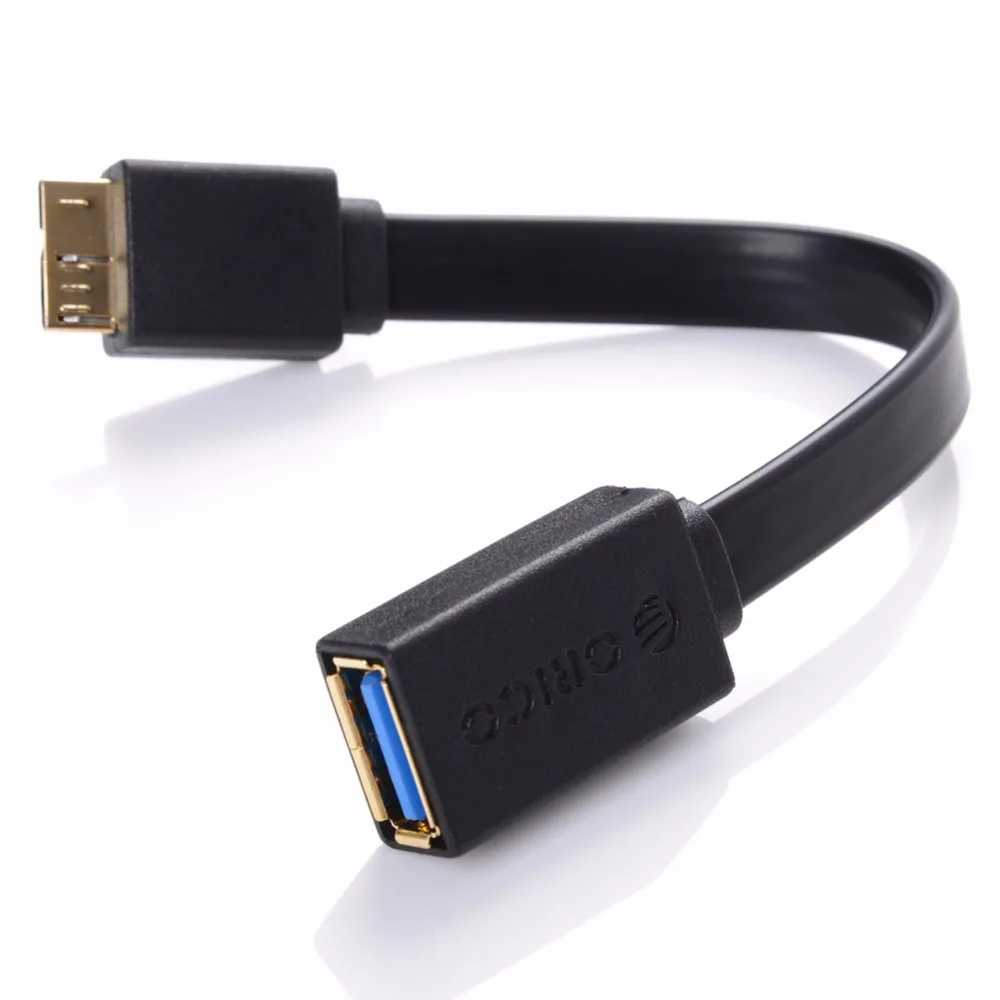 ORICO 15 см USB3.0 штекер к Micro USB3.0 кабель-удлинитель для samsung S5 Note3 USB кабель для передачи данных