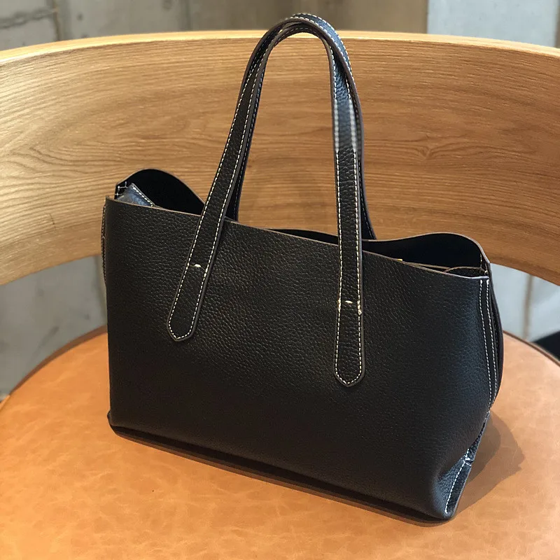 PNDME أنيق الحد الأدنى جلد طبيعي المرأة حقيبة يد ركاب حقيبة جلد البقر السيدات حقيبة كتف مكعب أعلى-حقائب بيد