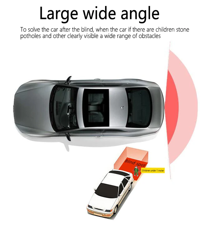 Promotion 8LED Rearview Camera for Toyota RAV4/For Auris/For Chery Tiggo Reverse camera Backup camera Waterproof Night vision wireless backup camera for car