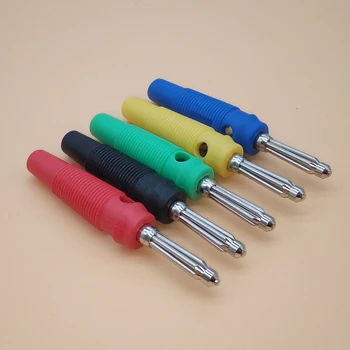 

5Pcs 4mm Male 32A High Current Screw Solderless Stackable Banana Plug Connector