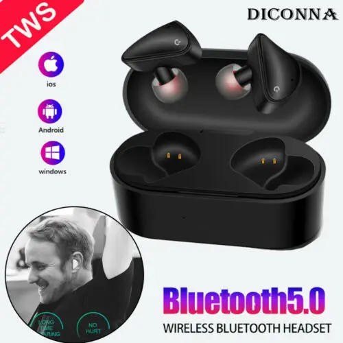 Bluetooth5 0 Headset TWS Twins Ture Wireless HiFi Sport Bass Stereo Headphone Dual In Ear Earphones Mini Gaming Earbud Handsfree