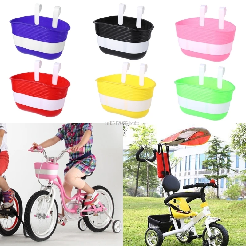 

Bicycle Basket Children Bike Plastic Hanging Front Handlebar Carrier Saddlebag