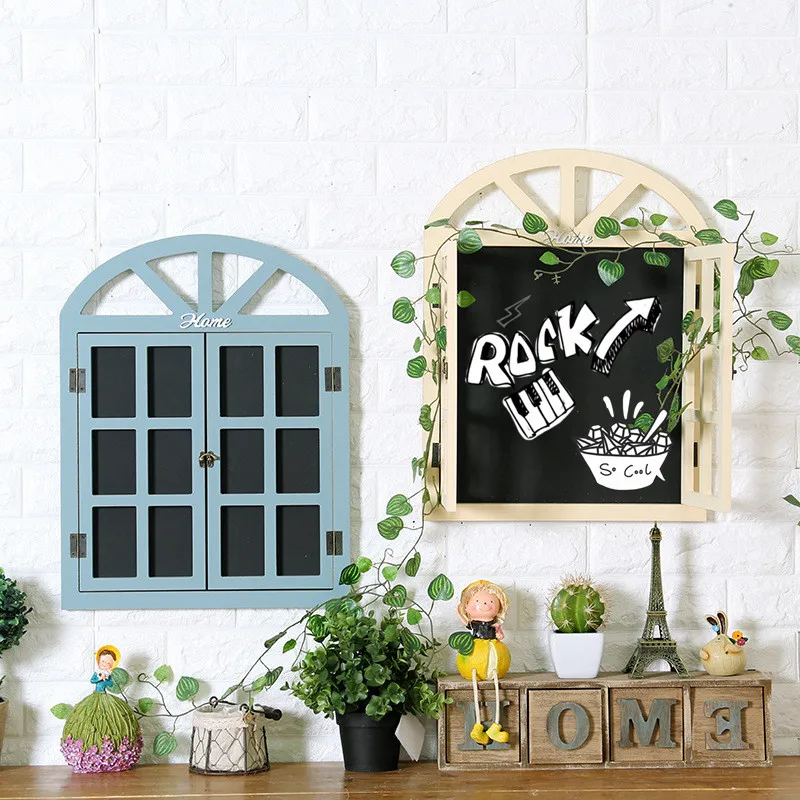 Wooden Window Shape Blackboard (6)