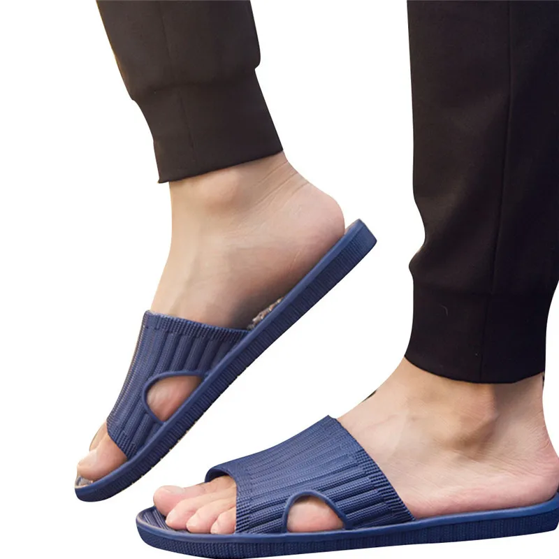 Men Summer Englon Antiskid Flip Flops Shoes Sandals Male Slipper Flip-Flops Beach Shoes Mans footwear terlik kapcie 40FE0513
