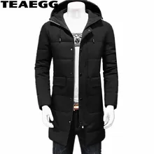 TEAEGG зимняя куртка с капюшоном s для мужчин плюс размеры Casaco Masculino человек теплая зимняя мужская куртка-парка повседневное пальто AL557