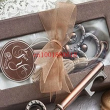 FedEx DHL Античный ключ открывалка для бутылок подарочные мешочки под конфеты гость подарок 100 шт/партия