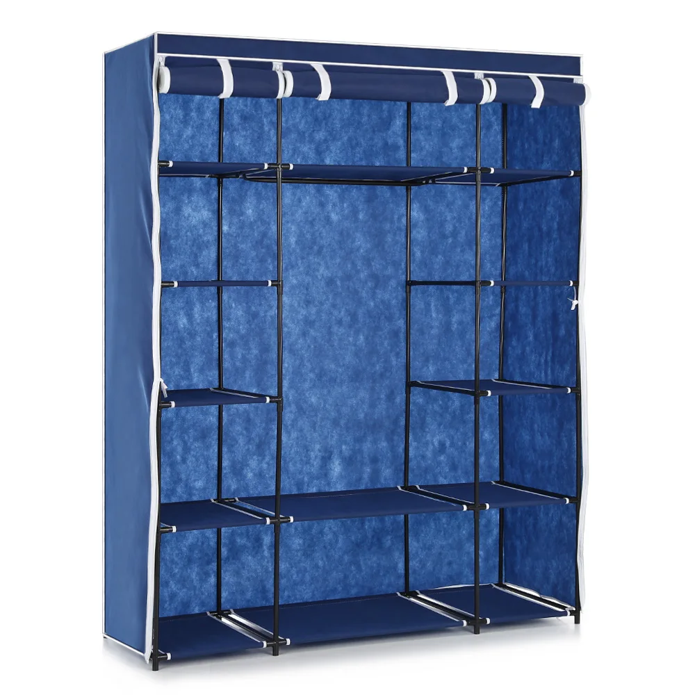 Ikayaa Us Uk Fr Stock Wardrobe Storage Closet Clothing Ikayaa Us Uk Fr Stock Wardrobe Storage Closet Clothing Hanger Bedroom Furniture Cabinet Clothes Rack In Wardrobes From On