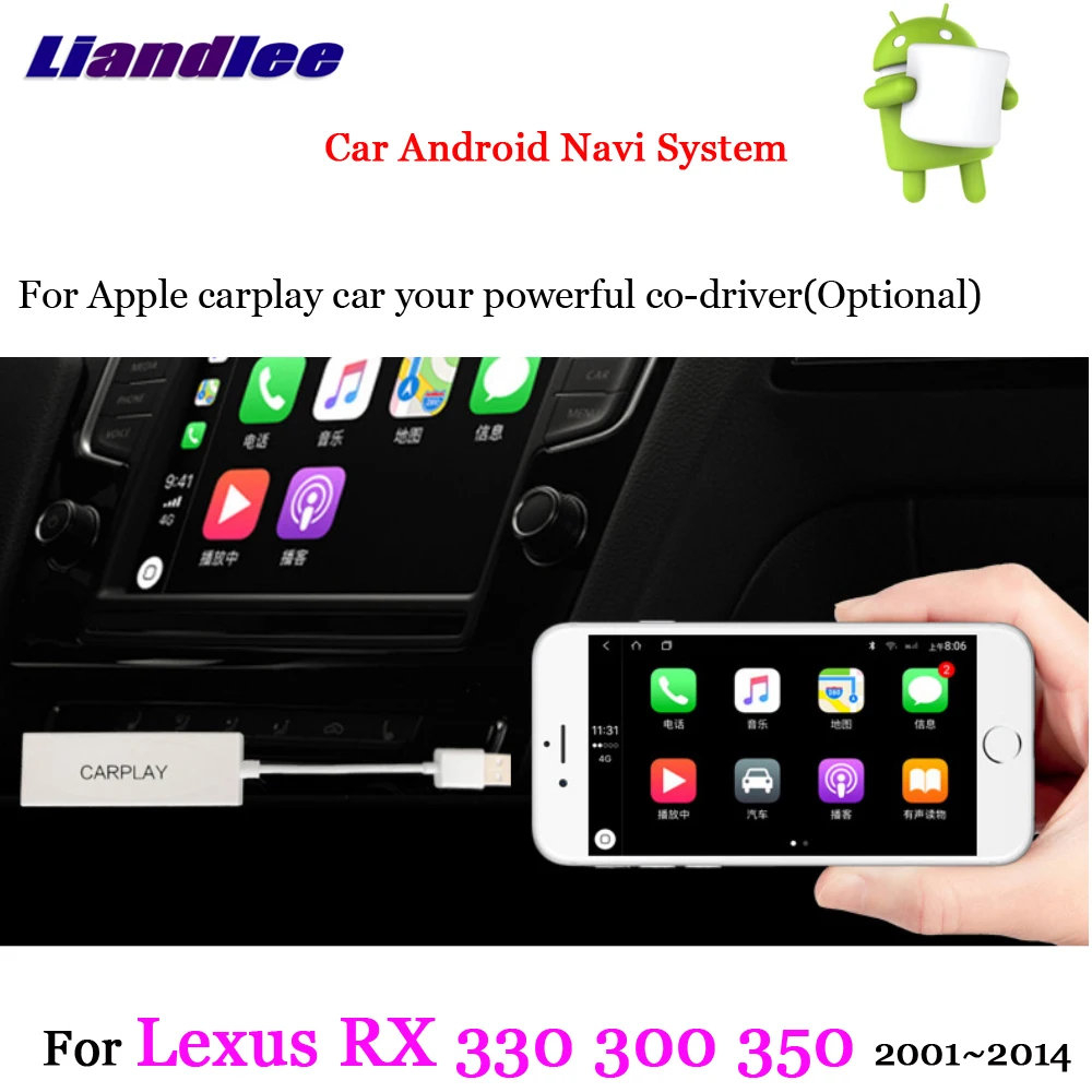 Perfect Liandlee Car Android System For Lexus RX 200 330 300 350 400H 2001~2014 Radio Stereo Carplay GPS Nav MAP Navigation Multimedia 4