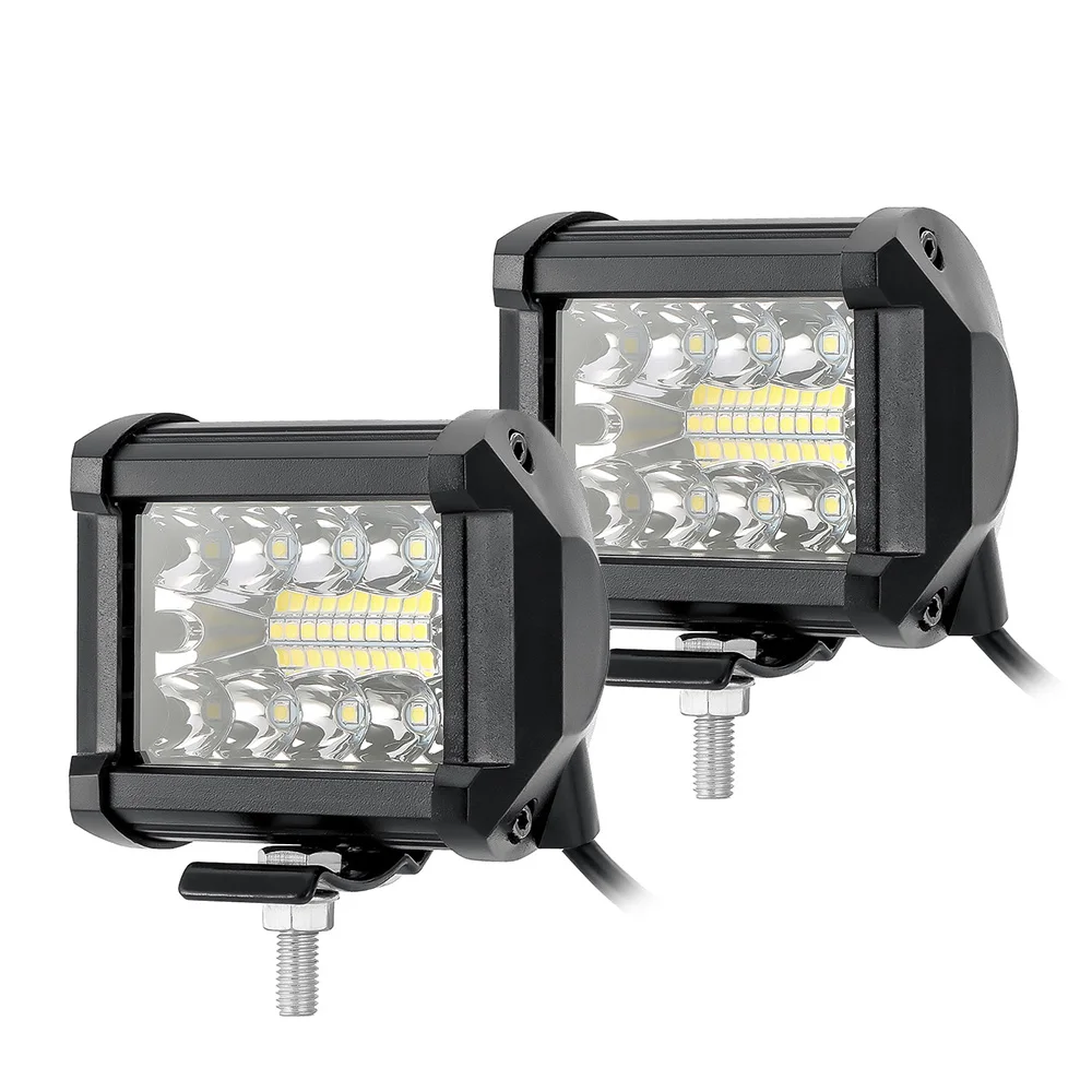 

iSincer 4 inch LED Bar 60W Flood Spot LED Work Light 12V 24V Off Road LED Light Bar for 4x4 motorcycle 6000K LED Bar Boat Lamp