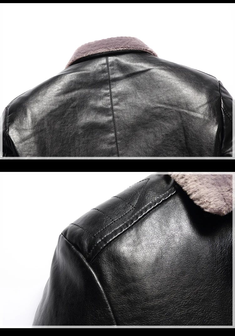 Повседневная кожаная мужская куртка, зимняя куртка для мужчин, пальто, модная мужская кожаная куртка, одноцветная, размера плюс XL-8XL, высокое качество