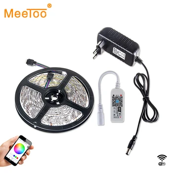 

Wifi Controller 5M RGB LED Strip Light SMD 5050 Strip Set RGBW RGBWW Waterproof Diode Tape DC 12V Flexible Fita Neon LED Ribbon