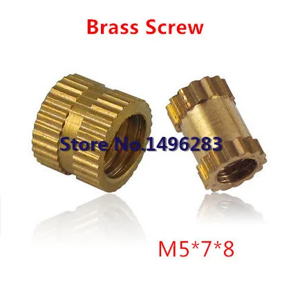 

200pcs/lot M5(ID)*7(OD)*8(L) Insert Round Nut / Injection Copper Nut