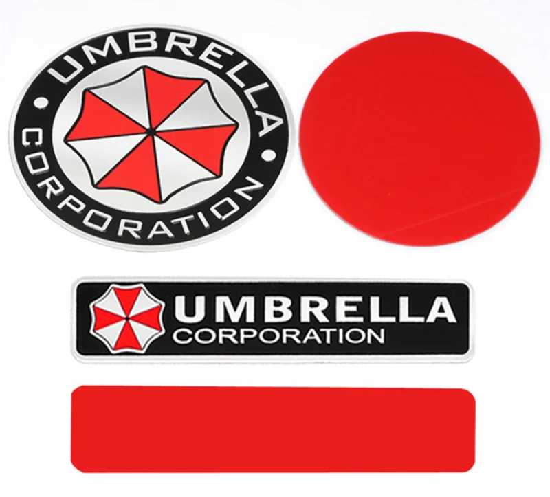 3D Aluminum Umbrella corporation car sticker for Mercedes Benz A180 A200 A260 W203 W210 W211 AMG W204 C E S CLS CLK CLA SLK Clas