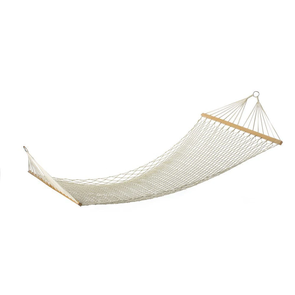 

Bulk Price 70.7" 200LBs White Cotton Rope Swing Hammock Hanging on the Porch or on a Branch