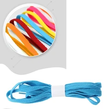 Чистый различный цвет спортивный шнурок вязать плоские струны спортивные кроссовки общего использования