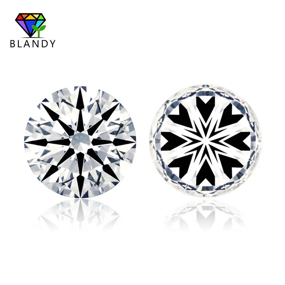 

Free Shipping Round Star Cut White Cubic Zirconia 5A Quality CZ Stone Synthetic Gems For Jewelry