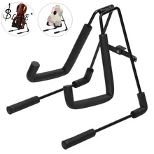 Алюминий сплав складной миниатюрная гитара укулеле-подставка для скрипки мягкая губка шнура подставкой Музыкальные инструменты держатель