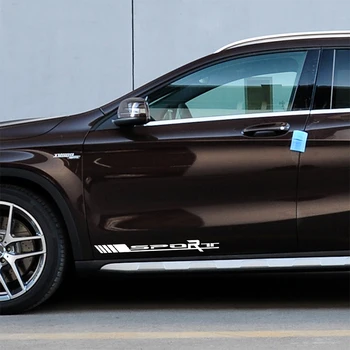 

2x Sport Side Door Racing Vinyl Decal Stickers Fits For All Mercedes Benz Models A B C E G S CLA GLA CLS GLS Class Accessories