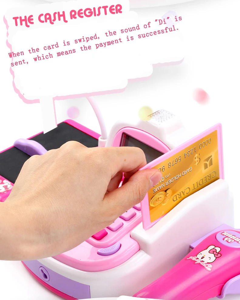Детские домашние игрушки могут быть отсканированы с помощью сканирования кредитной карты и усиления ролевых игр, имитированных кассовый аппарат, домашние игрушки GF104