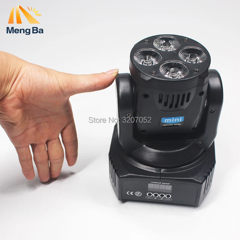 

2pcs New Mini 4x10w Moving Head light RGBW Spot Light Stage Disco Dj Dmx Lamp Strobe Laser Show Party Licht Sound Color Music