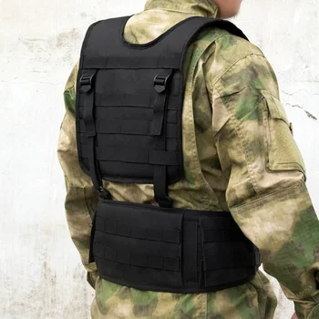 

2019 New Adjustable Military MOLLE Tactical Waist Belt Men Wargame Camouflage VEST Outdoor Equipment Hunting Accessories
