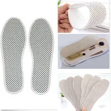 1 пара удобные теплые нано турмалиновые магнитные Самонагревающиеся стельки для ног теплые накладки для женщин и мужчин