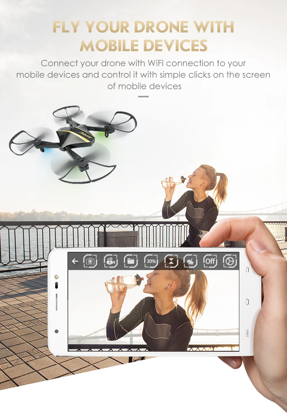 JJRC H44WH DIAMAN FOLDABLE DRONE WITH 720P CAMERA HD WIFI DRONES 11