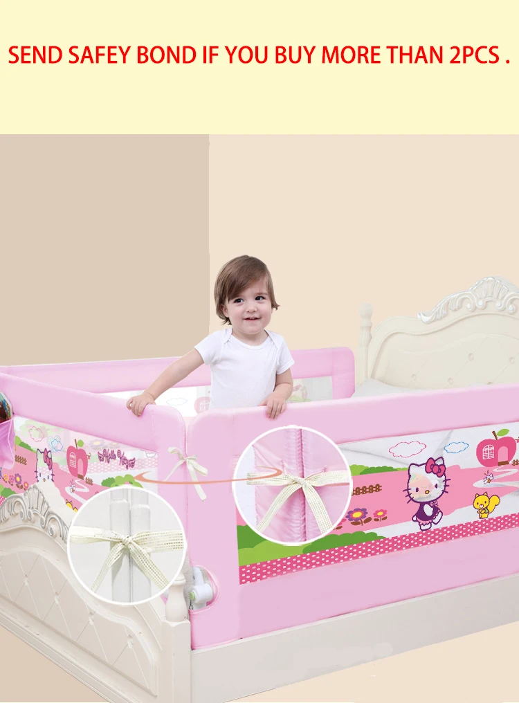 4 размера синий розовый Color120/150/180/200 см детская кровать перила детская кроватка с ограждением Рельсы Кровать буфер-Тип Метров общие