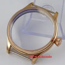 44 мм 316L стали закручивающаяся задняя часть роза золотое покрытие корпуса fit 6498 6497 Движение C36