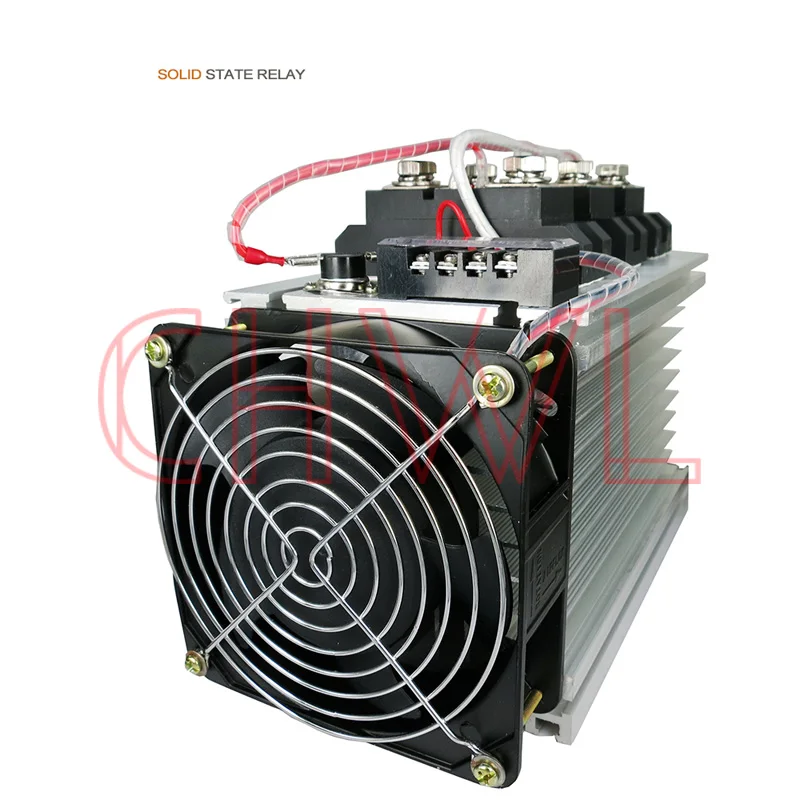 

SSR set H380ZF-3 three phase 80A 24-480VAC Output Industrial Grade Three Phase Solid State Relay set