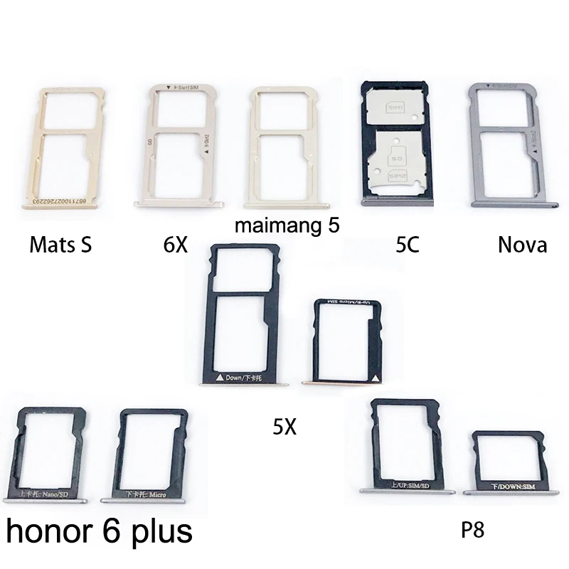 

SIM Card Tray Holder Adapter For Huawei Mate 9 S Honor 8 lite honor V9 Sim Card Adapter