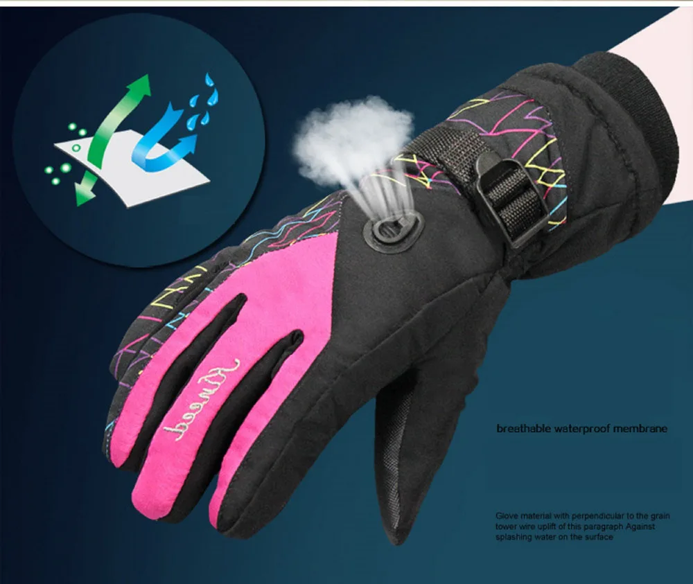GLV800 Warm winter ski font b gloves b font prevent slippery wear resisting men and women