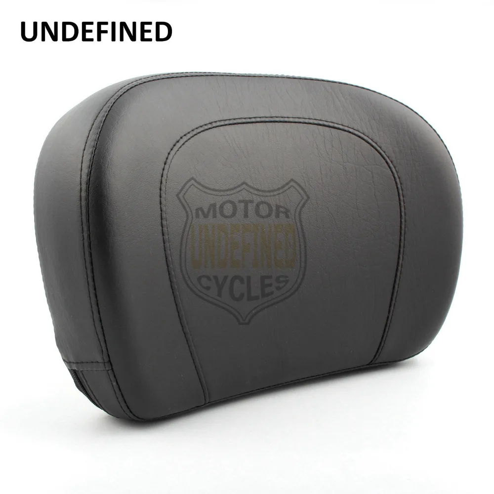 Motorcycle Seat Top Stitch Sissy Bar Passenger Backrest W/ Backrest Pad