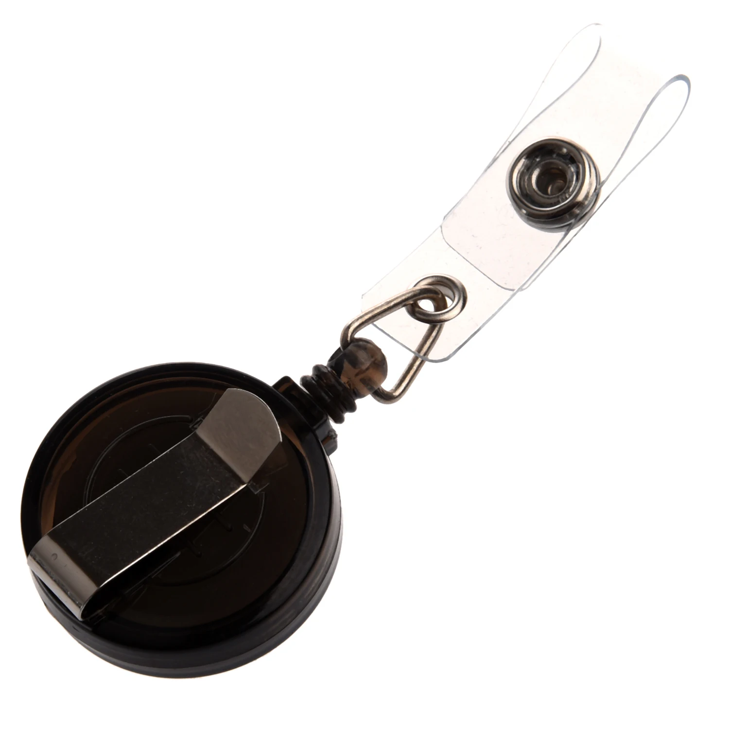 

Hot sale Colourful Recoil Key Ring Retractable Pull Chain with Belt Clip ID Holder Badge Reel