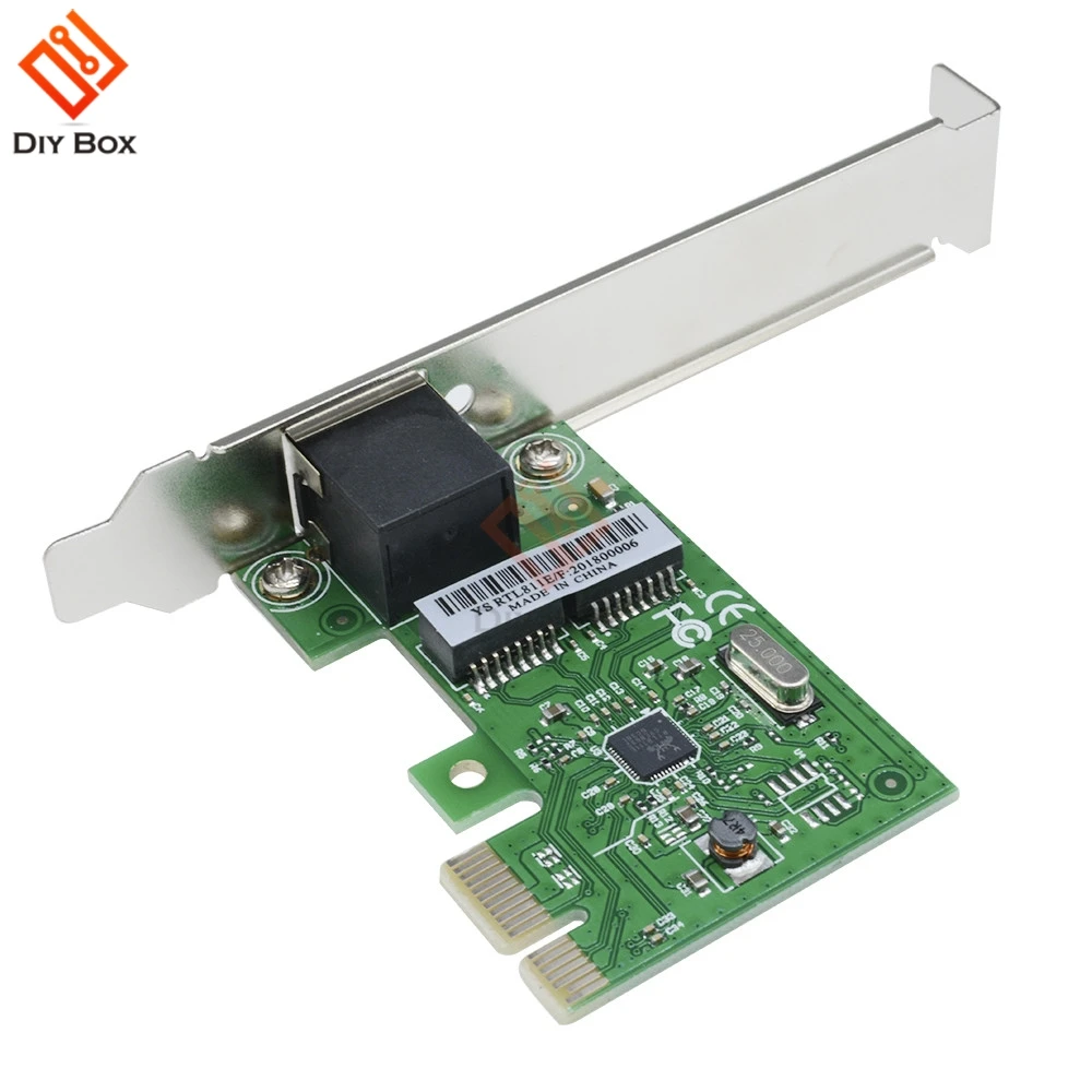 

PCI-E Express 10/100/1000M Gigabit Ethernet LAN Network Desktop Controller Card PCI-Express 2.5G B/S Support Plug And Play